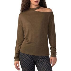 Sanctuary Womens Full Time Lover Green Knit Tee Pullover Top Shirt NWT